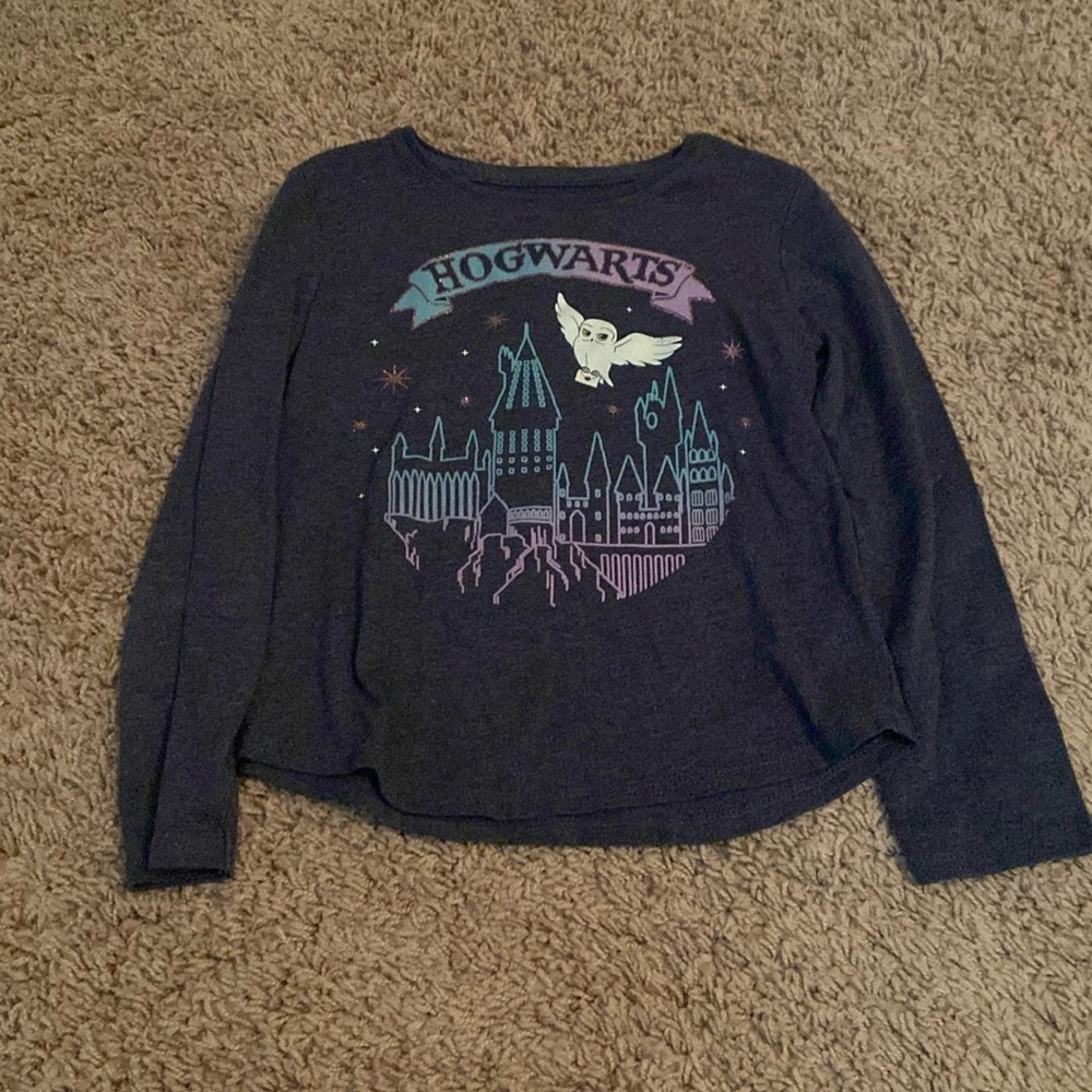 Jumping beans size 5 wizarding world of Harry Potter hogwarts castle shirt